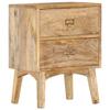 Day and Night - Day and Night Solid Mango Wood Bedside Table 40x35x55 Cm