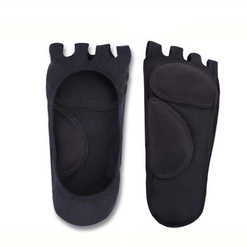 

Fashion Foot Women Care Massage Five Fingers Toes Compression Socks Care чорний