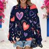 Plus Size Womens Crew Neck Long Sleeve Pullover Soft Loose Casual Street Leisure Daily Sweatshirt