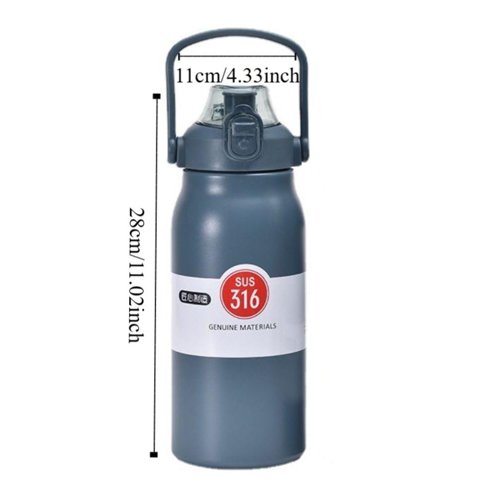 316 Stainless Steel Thermal Water Bottle 1200ml Travel Insulated Cup Vacuum Flask  Sports