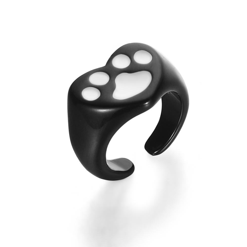 

Модные милые разноцветные кольца из смолы для женщин, эффектные ювелирные аксессуары с лягушкой, птицей и животными