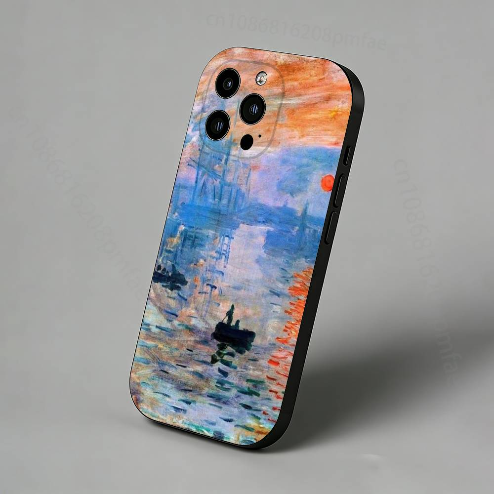 

Claude Monet Garden Lotus Bridge Case iPhone Case For 17,16,15,14,13,12,11 Pro,Max,Plus,X,XS,XR,SE,Mini Back Protector Cover iPhone17promax
