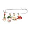 Decorative Santa Claus Jewelry Accessories Christmas Brooch Lapel Pin Brooches Christmas Buckle Pin