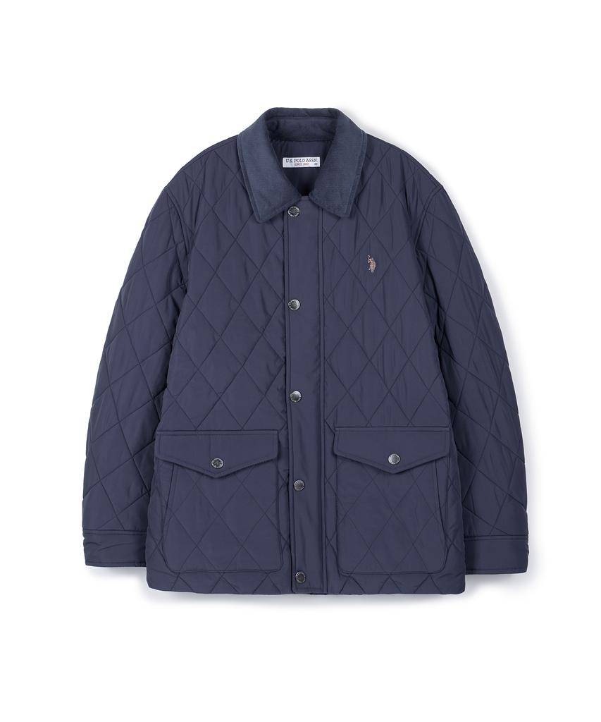 Uspoloassn Quilted Padded Jumper_Navy
