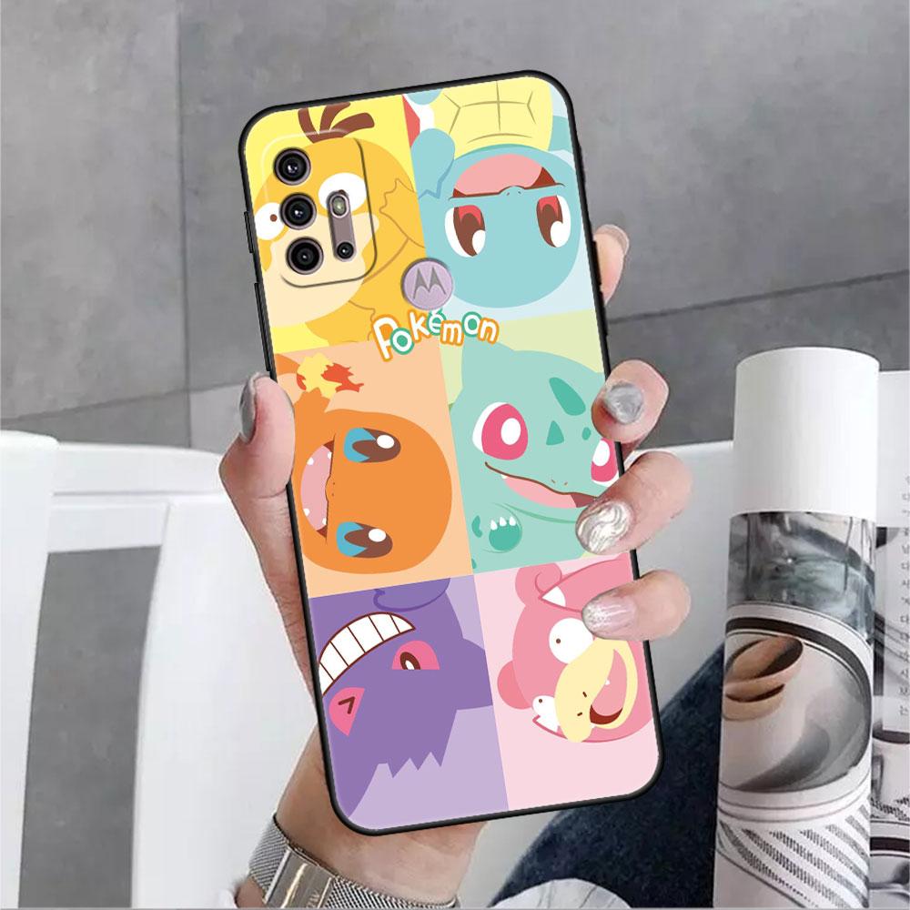

Чехол для Motorola G30 One Fusion Plus G9 Play G8 Power Lite G50 G60 Edge 20 Pro G200 E6s G51, чехол для телефона с милым покемоном Eevee, чехол G Stylus 2020