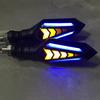 1 Paar Motorrad Blinkergehäuse Motorrad Zweifarbig Fließend Blinker Wasserdicht Universal