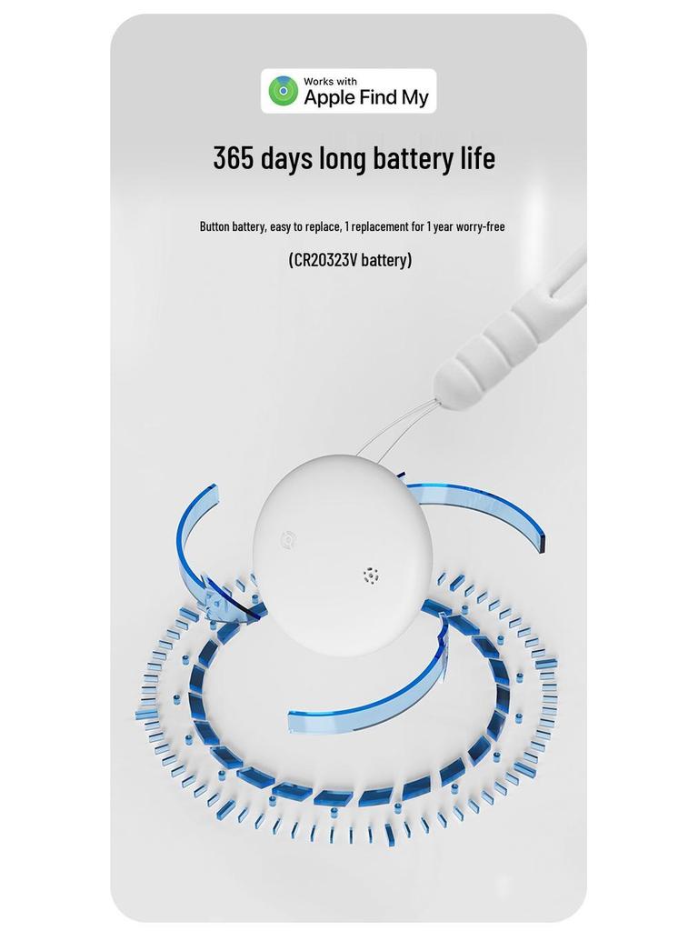 Round Bluetooth GPS Tracker for Keys, Wallets, Children, and Elderly - Anti-loss Device & Remote Finder