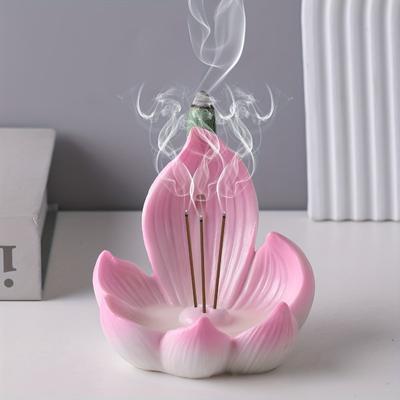 Lotus Incense Holder Suitable for Yoga Meditation And Home Decor Perfect for Christmas Halloween Thanksgiving And Eid Al-Fitr