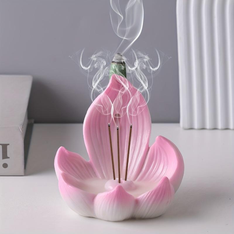 Lotus Incense Holder Suitable for Yoga Meditation And Home Decor Perfect for Christmas Halloween Thanksgiving And Eid Al-Fitr