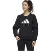 adidas Sweat Rebel Sports Sweatshirt Women Tops Black GG3394