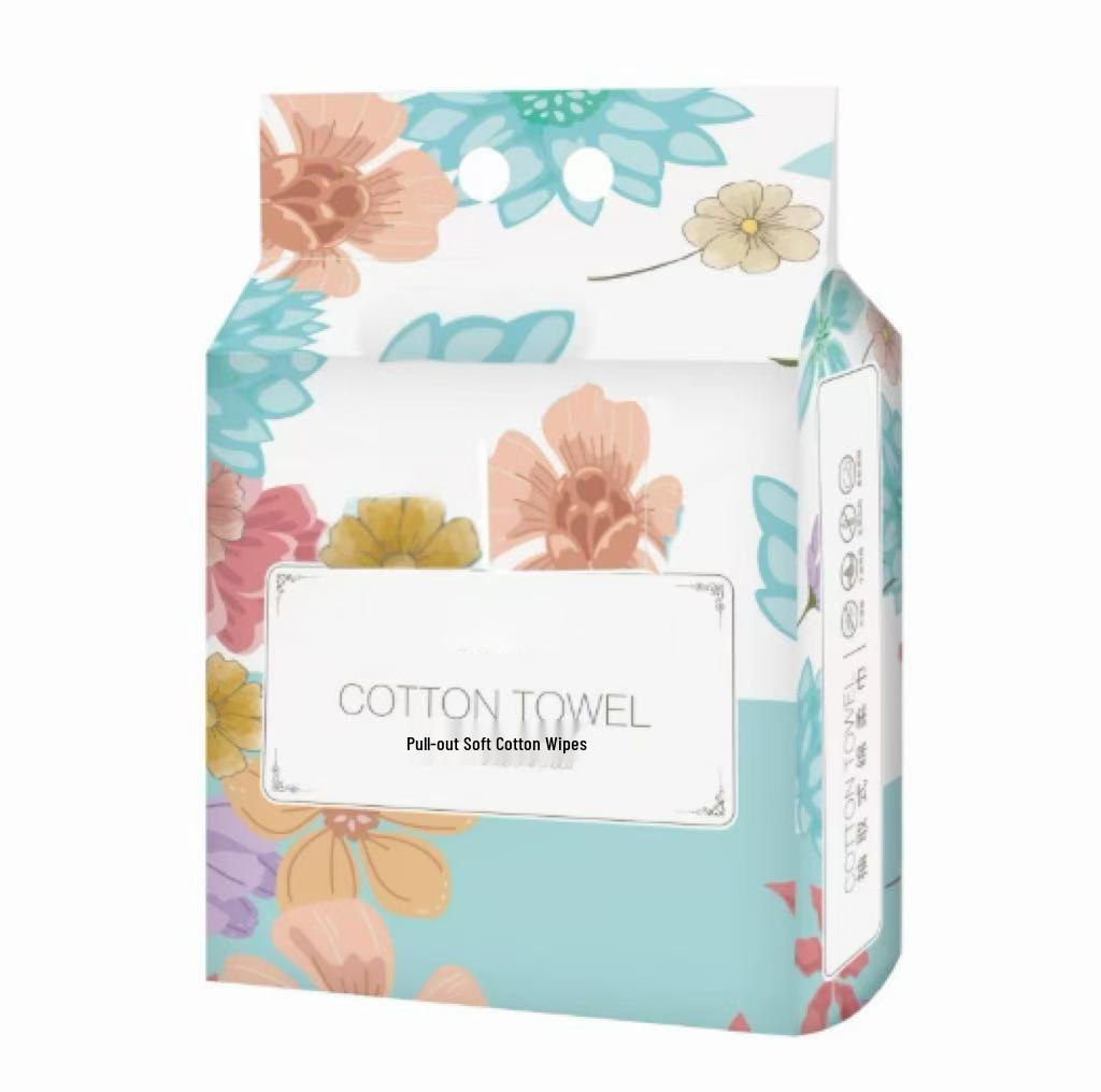 Extra-Large Thick Disposable Face Towels - Quick Absorbent, Soft, Skin-Friendly with Drawstring Design.