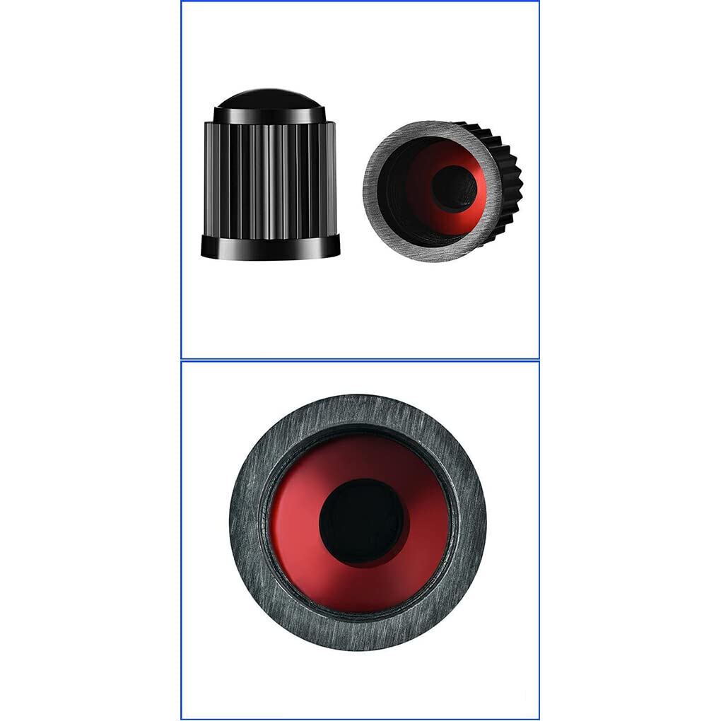 EDHUUJSI Universal Car Tire Air Valve Cap Replacement Vehicle Plastic Stem Cover Rubber O Auto Car Accessories, 5pcs