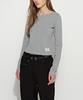 Beulaiteun Essential Round Neck Long Sleeve T-Shirt Gray