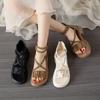 Fashion Women Sandals Platform Weave Summer Heeled Shoes Casual 2025 Designer New Walking Open Toe Shoes Woman Zippers Mujer Sandalias
