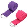Fitness Stretching Strap NonElastic Stretch Yoga Strap Cotton Fitness Bands with DRing Buckle