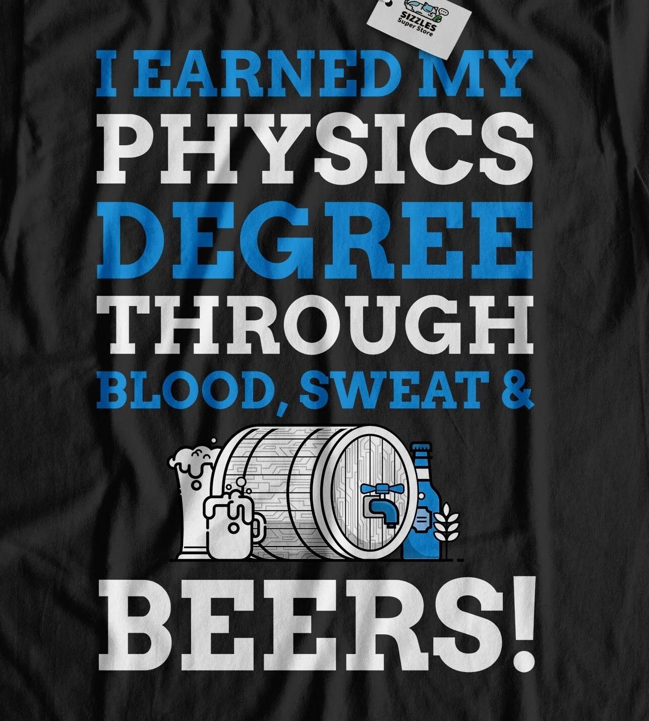 Unisex Funny Science Physics Degree T-Shirt Physic Graduate Gifts 3XL