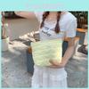 Ins Style Heart Print Clutch Bag Inner Pouch Makeup Organizer Daily Use Sweet Fresh Cotton Material