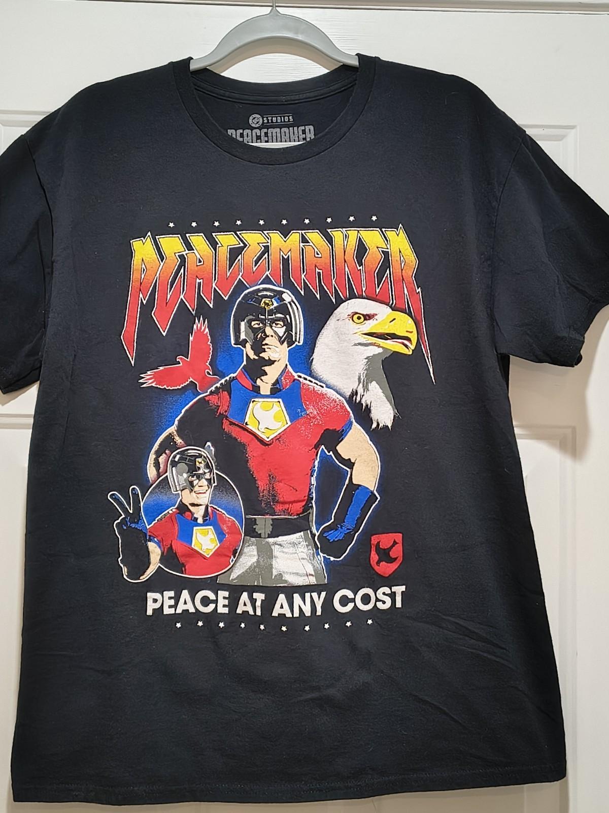 DC Peacemaker Peace At Any Cost Men s Graphic Shirt Size Large Unisex T-Shirt M