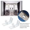 8Pcs Vertical Blind L Brackets White Iron Curtain Rails Clips for Easy and Secure Installation In Multiple Locations