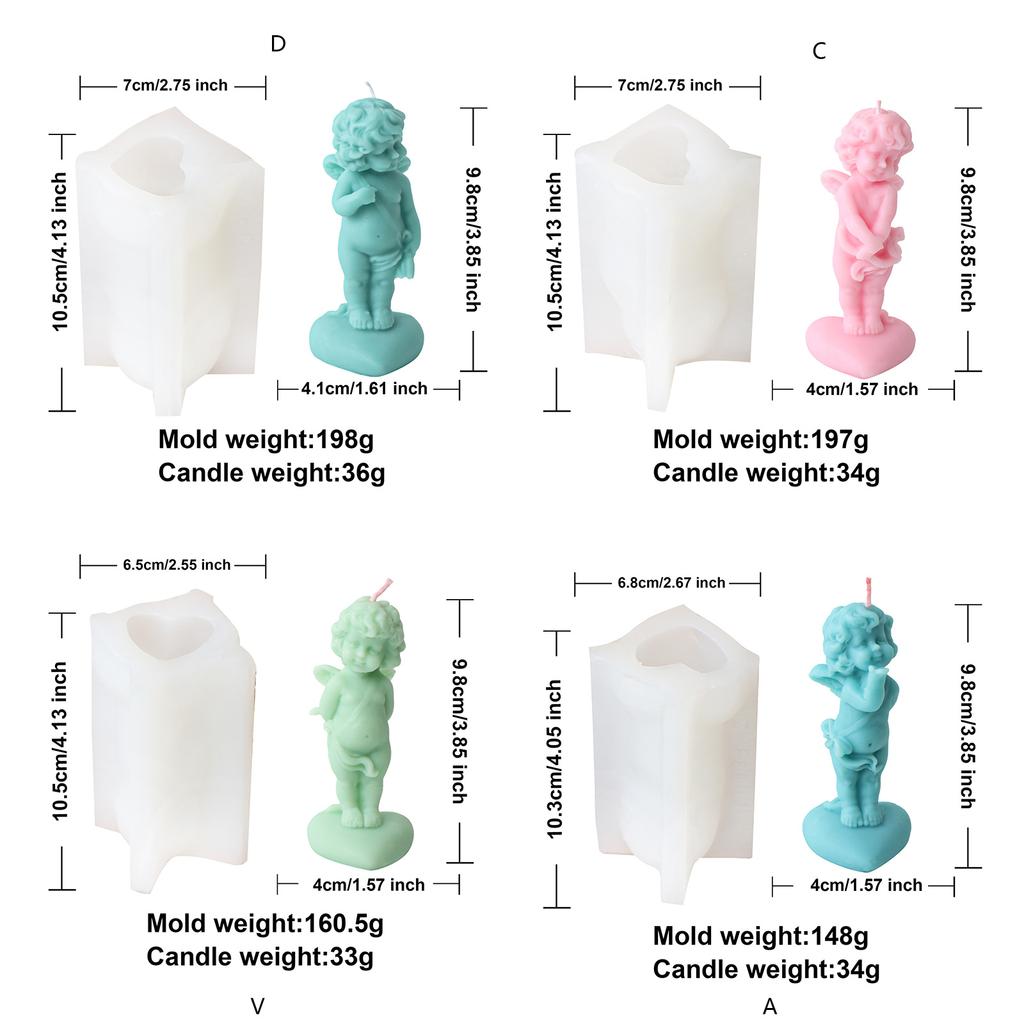 Candle Mould Silicone Mould Candle Making Decorating Candle Cute Epoxy Mould Castings Mould Baking DIY Silicone Mould