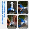 7.5L Portable Water Container Multifunction Water Storage Carrier Large Capacity Outdoor Water Tank for Hiking Self-Driving Tour