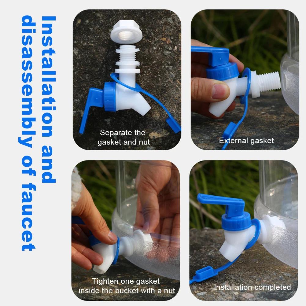 7.5L Portable Water Container Multifunction Water Storage Carrier Large Capacity Outdoor Water Tank for Hiking Self-Driving Tour