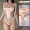 Emotional Underwear, Women's Pure Lace Onesie, Small Chest with Steel Ring, Milk Gathering Shows Big Temptation, High-end Trendy Combat Robe