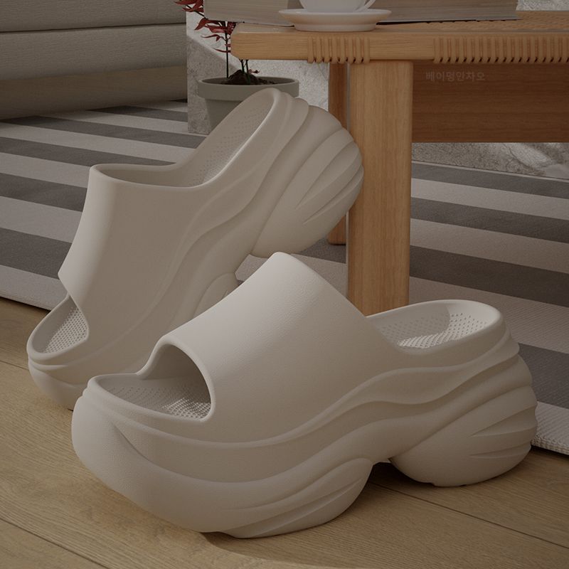 

Fashion Comwarm New Women s Slippers Eva Platform Women s Slides Outdoors Non-slip Women s Sandals Light Easeful Feamle Beach Slippers 34-35 белый