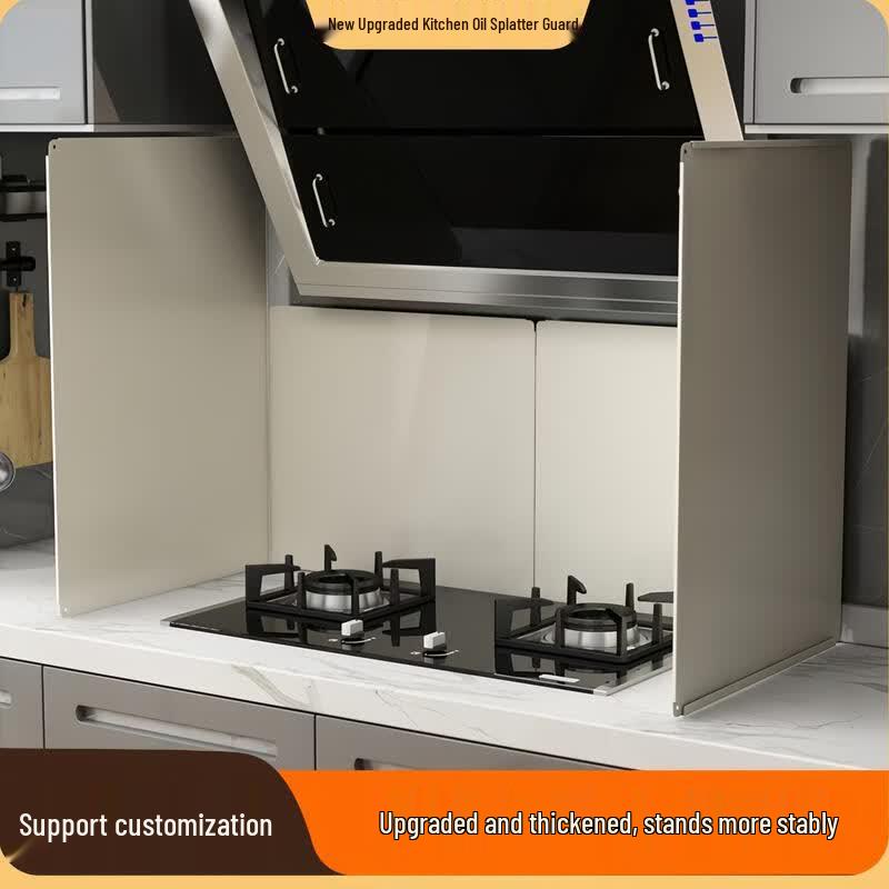 UOSO Thickened Stainless Steel Kitchen Oil Splash Guard