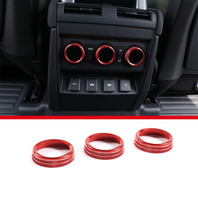 For Land Rover Defender 110 2020-2024 Aluminum Car Air Conditioning Knob Reversing Mirror Adjustment knob Cover Car Accessories