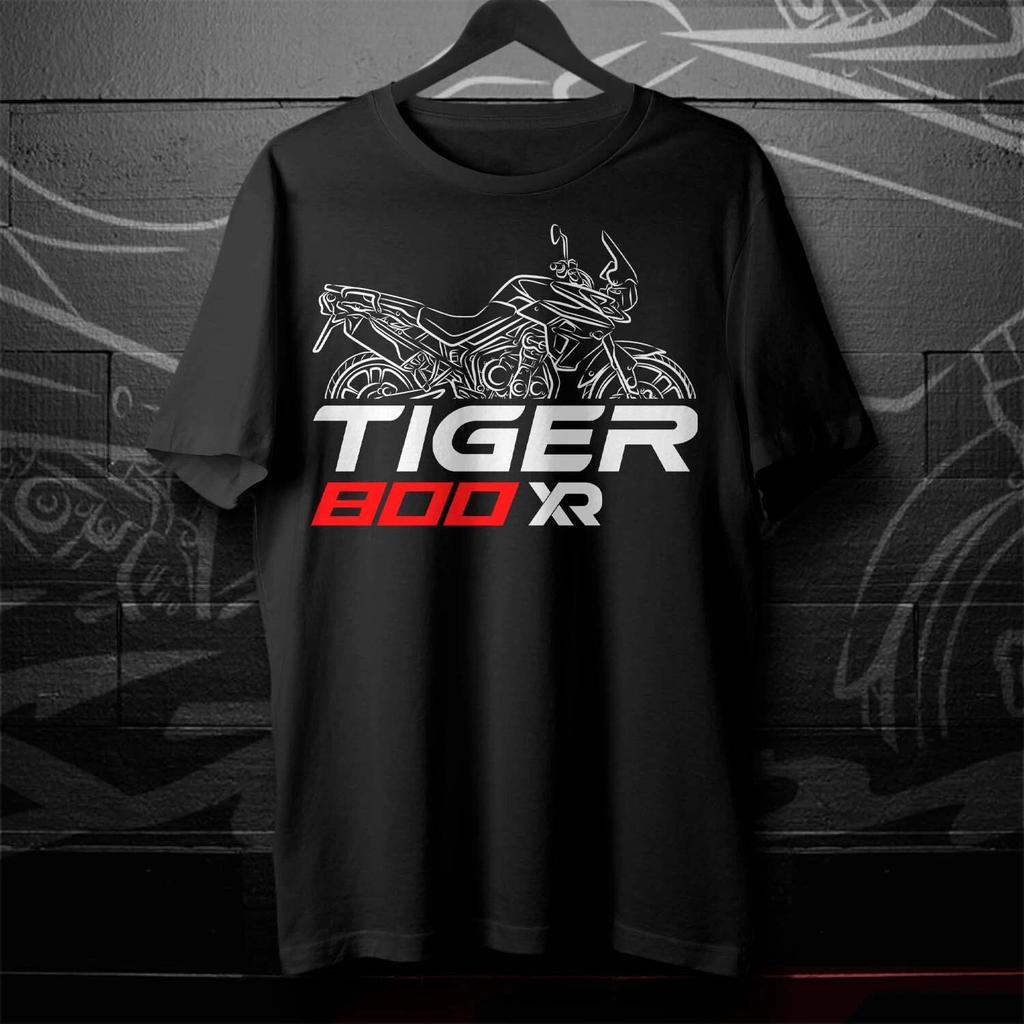 2025 Summer Cotton Round Neck Short Sleeves for Men Women  Triumph Tiger 800 T-Shirt for Motorcycle