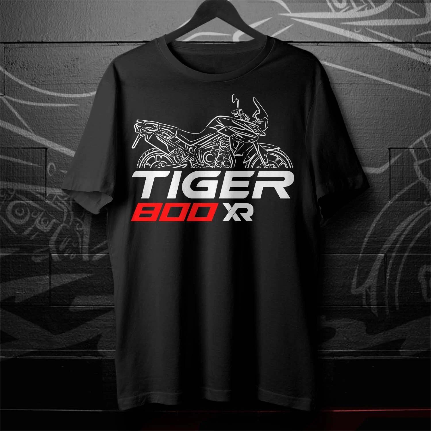 

2025 Лето Хлопок Круглый вырез Короткие рукава для мужчин и женщин Triumph Tiger 800 Футболка для мотоцикла XL