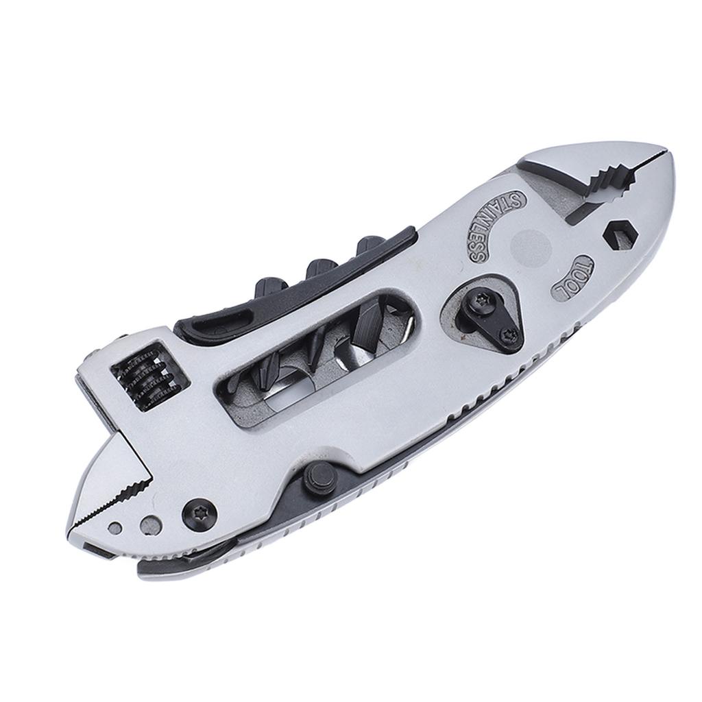 Multitool Wrench 3 Tools Stainless Steel High Hardness Effort Saving Foldable Multitool Pliers for Camping Home Outdoor