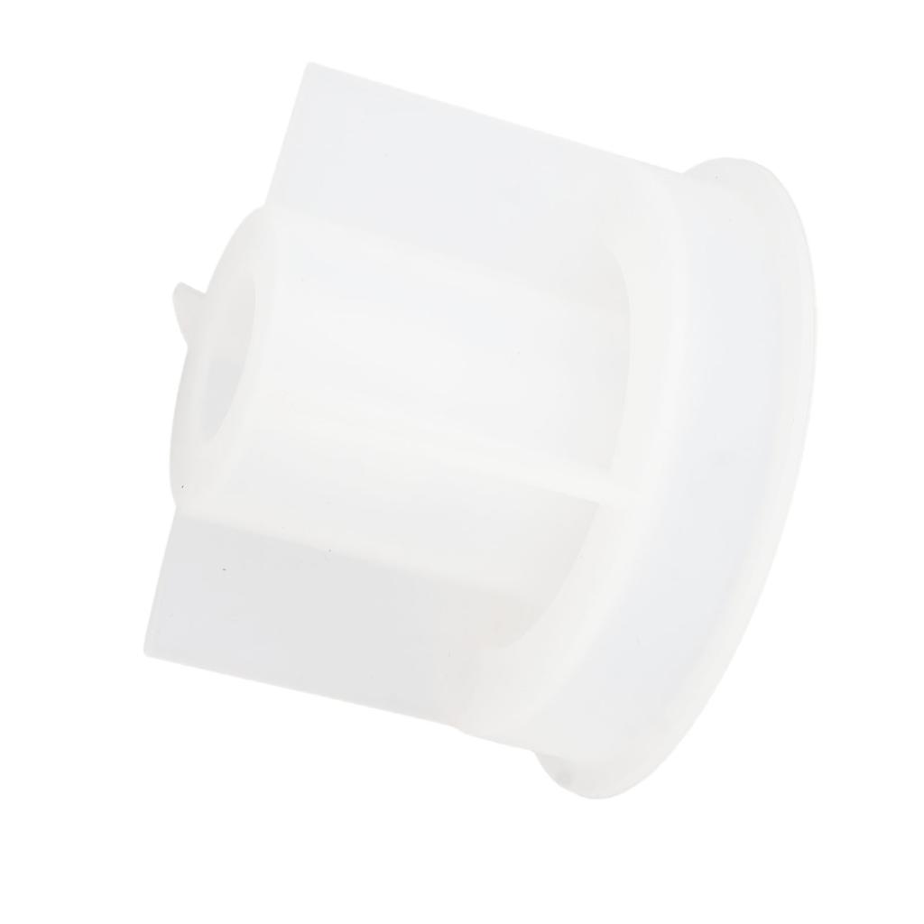 Candle Holder Mold DIY Round Shape Soft Washable Medium Silicone Candle Base Mold White