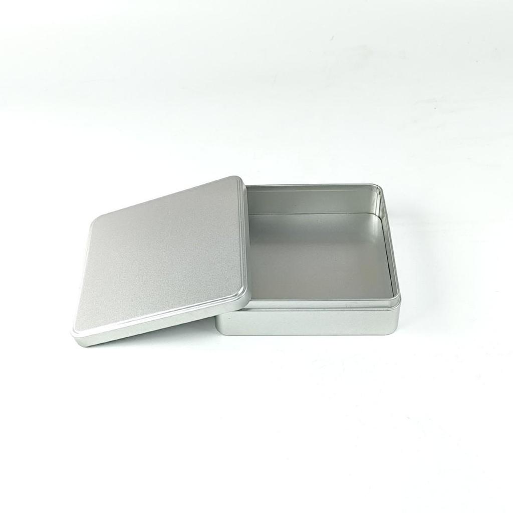 Large Iron Tea Tin Box - Rectangular Metal Storage for Small Packaging