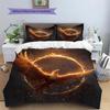 Flame Phoenix  Pattern Bedding Quilt Set Quilt Cover Pillowcase Home Decoration  Gift (1 * duvet cover + 2 * pillowcase, without core)