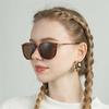 New Style Frog Glasses Semi-metal Sunglasses Fashion European And American Big Frame Street Photography Sunglasses Frog Glasses