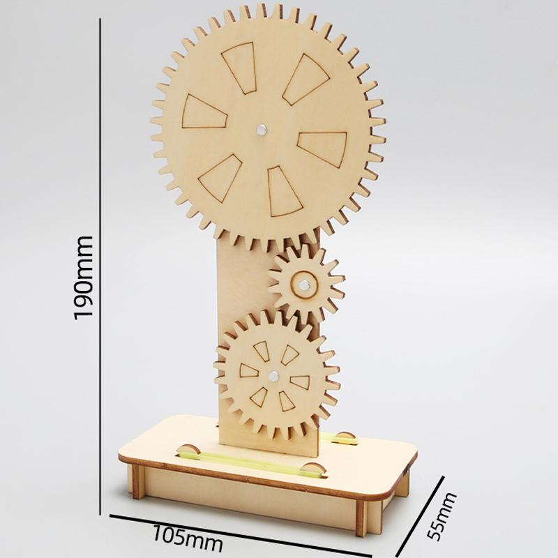 

Wooden Gear Wheel Principle Kids Science Toy STEM Technology Gadget Physics Puzzle Kit Learning Educational Toys for Children Y5191YY-