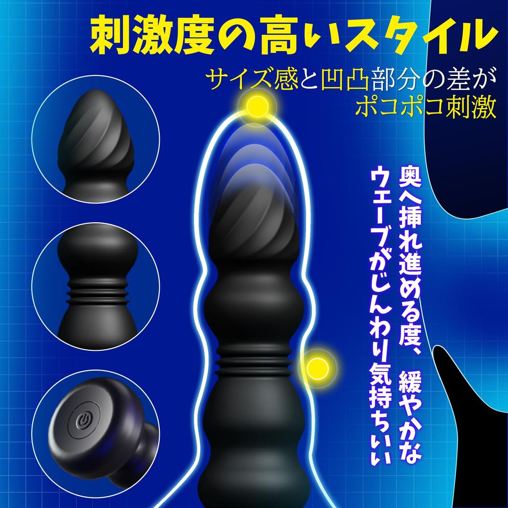 Super Icienjoy Anal Vibrator Anal Plug Anal Dildo Men Prostate Anal Development Men Adult Goods for Men Types of Pistons 10 Types of Vibration Remote