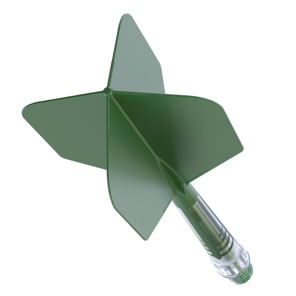 CUESOUL ROST AK57 T19 Carbon Fiber Rod Integrated Flight Big Wing Shape Set of 3 (CS-AK573-4)