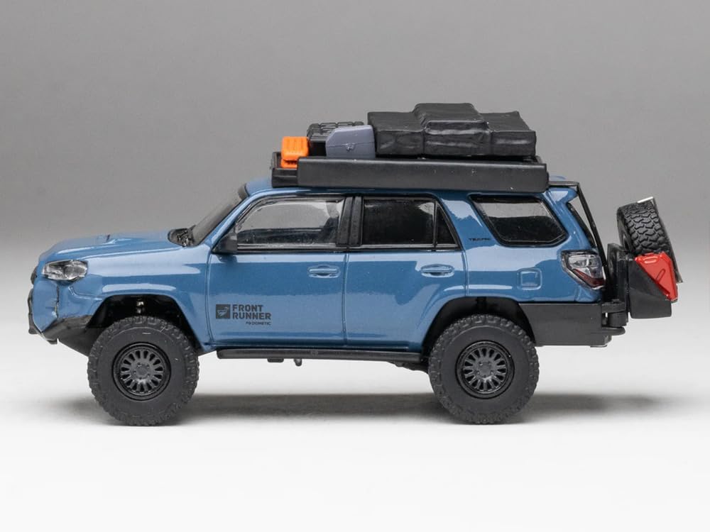GCD Gaincorp Products Scale Model GCD Diecast Talk Limited Edition Front Runner Toyota 4Runner TRD PRO Overland Cavalry Blue Limited 1/64 1/64 -