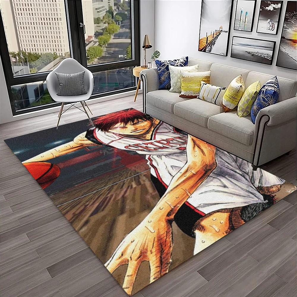 3D Anime Kuroko's Basketball Cartoon Carpet Rug for Home Living Room Bedroom Sofa Doormat Decor,kids Area Rug Non-slip Floor Mat