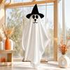 Halloween Hanging Ghost for Outdoor Decoration Cute Flying Satin White Ghost for Home
