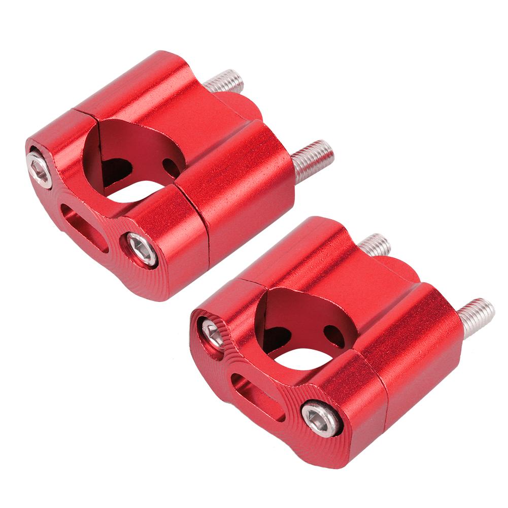 Pereche 22mm28mm 18in 78in cleme de montare pe ghidon pentru motociclete Adaptor de ridicare CNC Aliaj de aluminiuRoșu