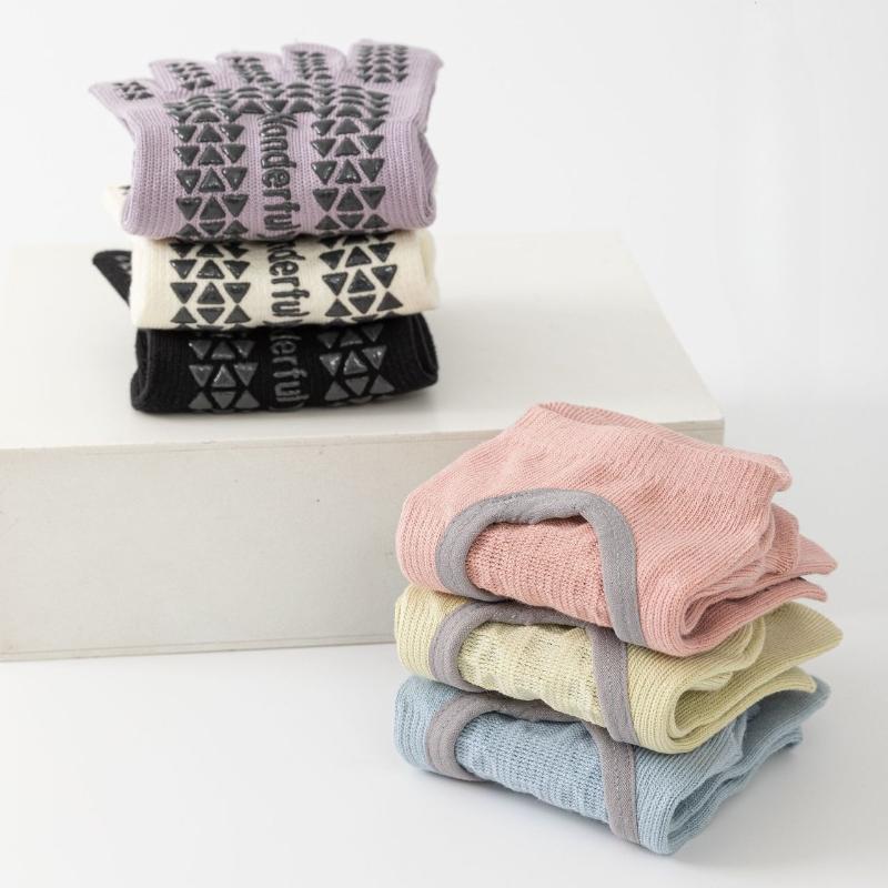 Dámské ponožky na jógu Pilates Sportovní a fitness ponožky Protiskluzové protiskluzové podlahové ponožky