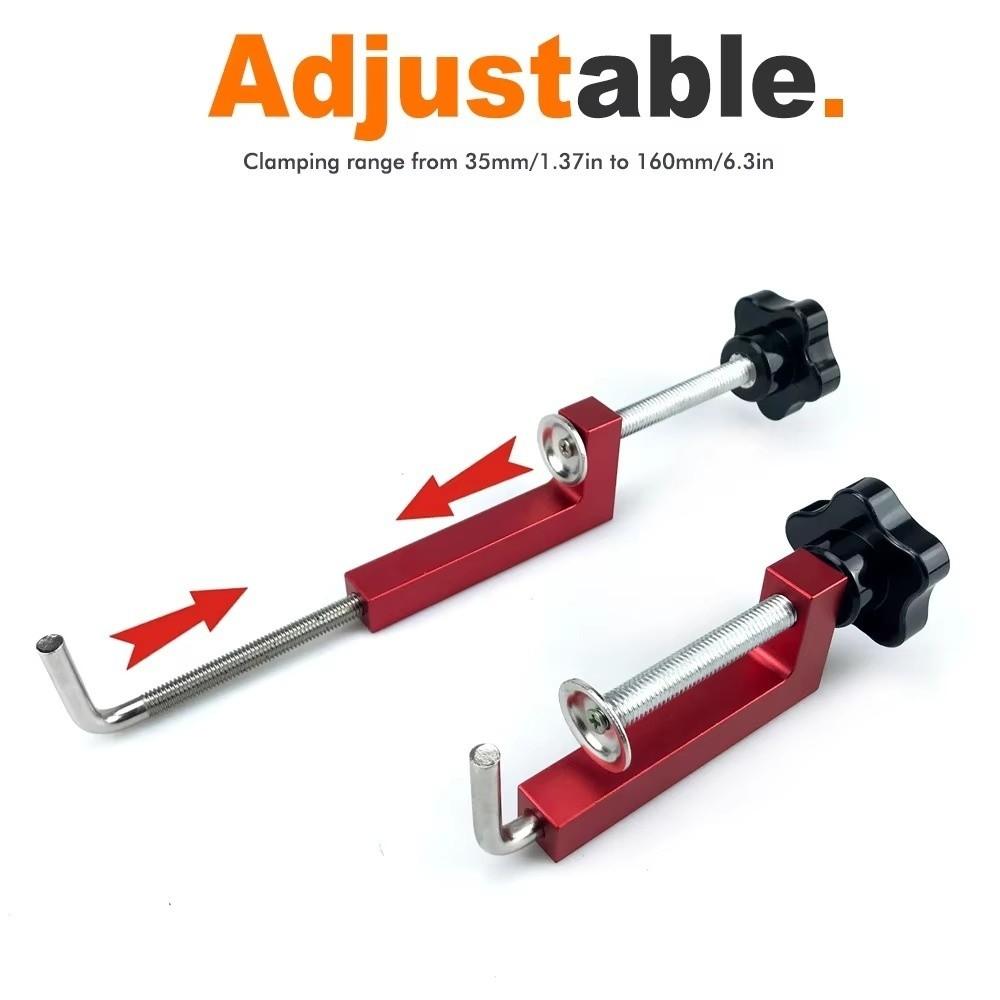 Aluminum Alloy Rotating Fence Clamp Adjustable Frame 360 Rotating Woodworking Clamp Fast Fixed Dedicated Fixture G Clip