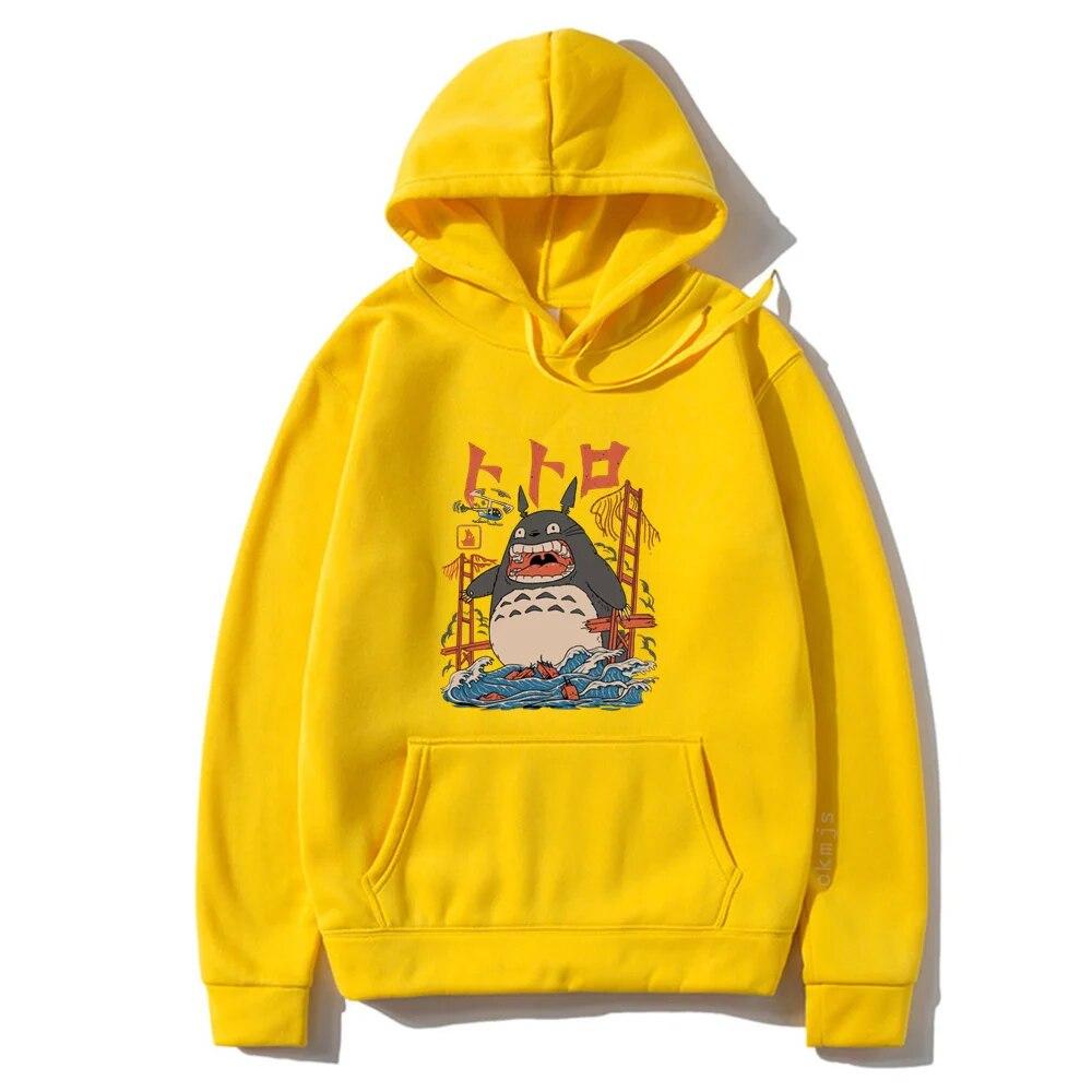 

Японское аниме «Унесенные призраками Тоторо» толстовки для женщин/мужчин Studio Ghibli Kawaii толстовка унисекс толстовки с капюшоном с героями мультфильмов одежда XL
