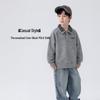 YOYO Fairytale Boys' Cotton Blend Long-Sleeve POLO Sweatshirt