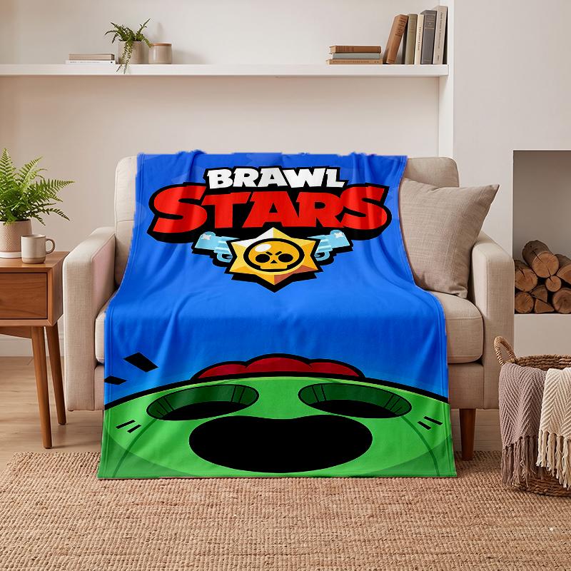 Brawl Stars Soft Warm Flannel Blankets Comfortable Blanket for Home Decoration Gifting