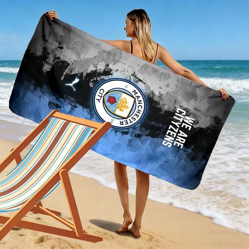 The Blues Poster Print Beach Towel, Large Soft Quick Dry Towel for Beach Camping Swimming